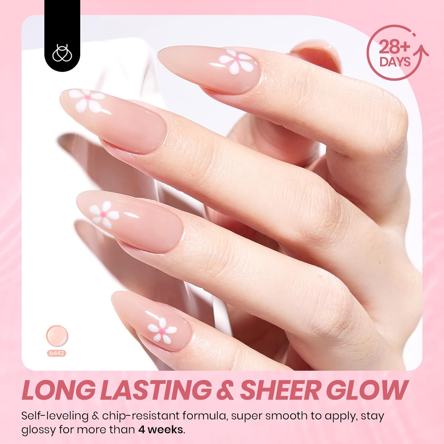 Beetles Nude Gel Nail Polish - 15ML Nude Pink Natural Gel Polish Nail Concealer Jelly Gel Nail Polish Soft Sheer Nail Polish Soak Off UV Nail Lamp French Nail Art Manicure Gift for Women-Velvo Beauty