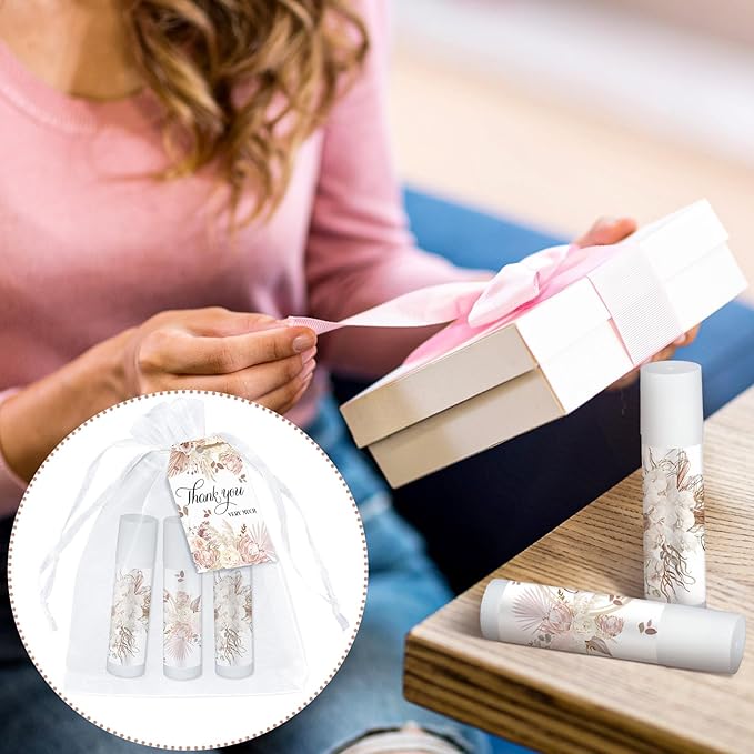 50 Set Employee Appreciation Gifts Bulk Baby Shower Favors Lip Balms Bulk Thank You Gifts Wedding Bridal Shower Bachelorette Gifts Prizes for Guests Women Teacher Coworker Nurse(BOHO)-Velvo Beauty