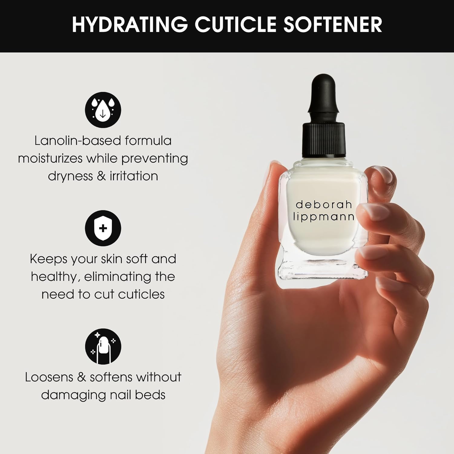 Deborah Lippmann Cuticle Remover Cuticle Softener for Nail Care No Soaking, No Peeling, No Nipping 0.5 Fl Oz-Velvo Beauty