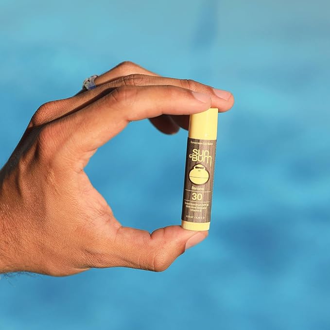 Sun Bum SPF 30 Sunscreen Lip Balm | Vegan and Cruelty Free Broad Spectrum UVA/UVB Lip Care with Aloe and Vitamin E for Moisturized Lips | Banana Flavor | 0.15 oz-Velvo Beauty
