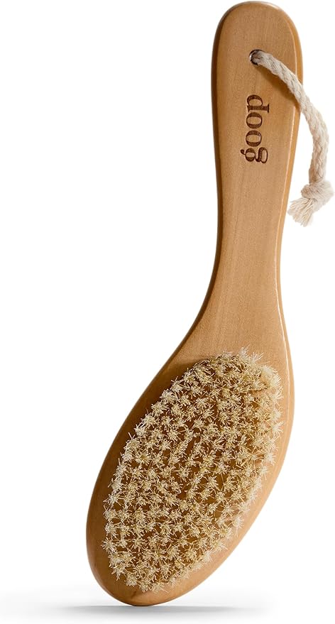goop Beauty Dry Brush | Detoxifying Body Exfoliator | Wooden Handle with Natural Biodegradable Sisal Fibers | Sweeps Away Dead Skin | FSC Certified-Velvo Beauty