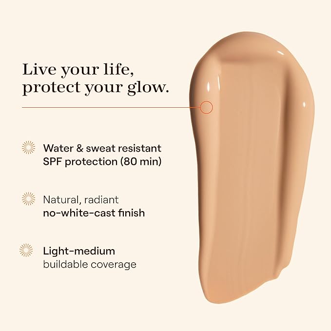 Live Tinted Hueguard Skin Tint SPF 50 - Tinted Mineral Sunscreen with Light-Medium Buildable Coverage With a Hydrating and Radiant Finish - Water and Sweat Resistant, 1.35 fl oz - Shade 10-Velvo Beauty