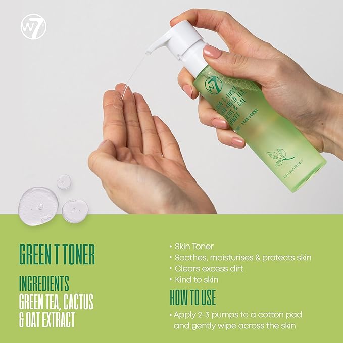 W7 Self-Care Skincare Set - 5 Step Daily Routine - Moisturizer, Serum, Toner, Cleanser & Lip Mask - Full Size Skin Care Kit for Natural, Beautiful Skin-Velvo Beauty