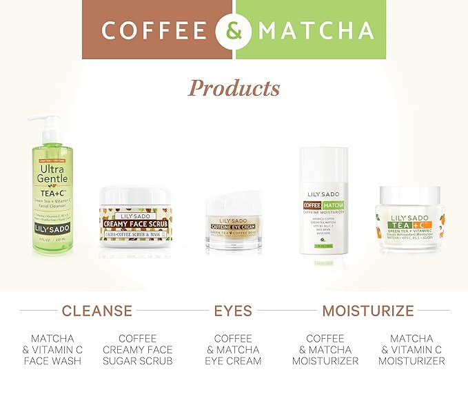 LILY SADO LILY SADO Cocoa & Coffee Creamy Face Scrub - Best Exfoliating VEGAN Facial Cleanser for Women & Men - Natural Face Wash Exfoliates & Energizes Skin, Treats Acne & Reduces Pore Size - 4 oz-Velvo Beauty