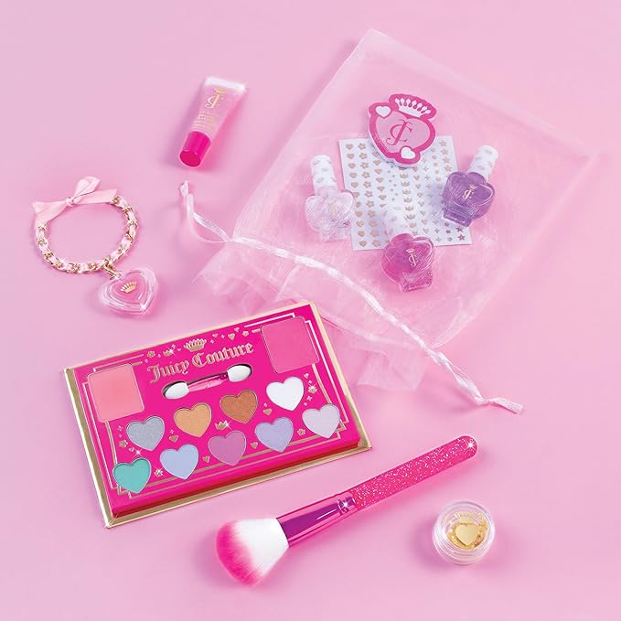 Make It Real: Juicy Couture Luxe Cosmetic Set - Lip Gloss Charm Bracelet, Nail Polish, Eyeshadow, Head to Toe Glam, Makeup Kit, Girls & Kids Ages 8+-Velvo Beauty