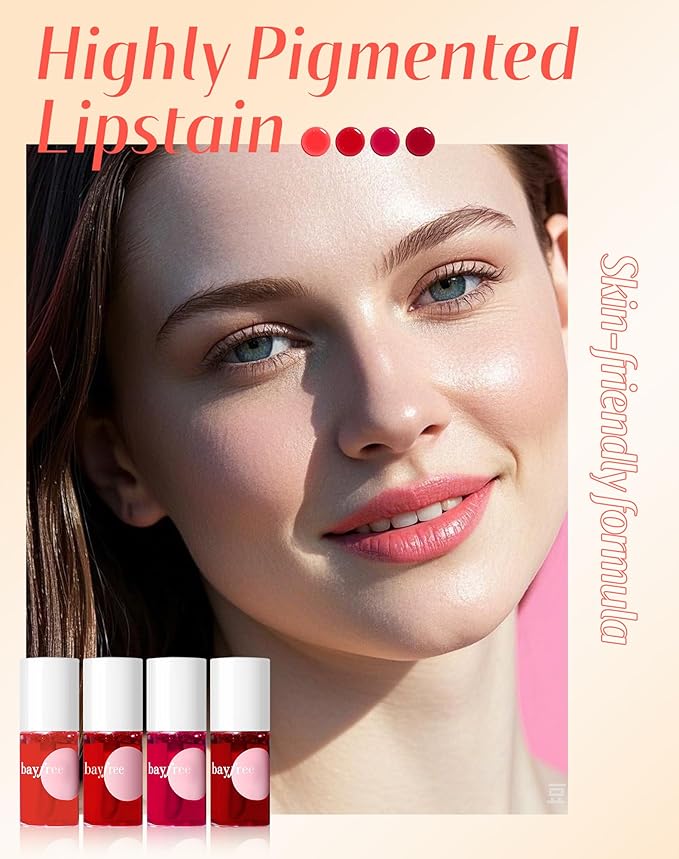 Lip Tint Stain Set, Lip Stain Long Lasting Lightweight Waterproof, Transfer-Proof, Non-sticky, Lip Makeup Matte Finish-Velvo Beauty