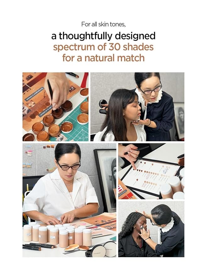 JUNG SAEM MOOL Essential Skin Nuder Cushion 30C Cinnamon 0.49 Fl Oz, No Refill, Natural Radiant Finish Cushion Foundation with Buildable Coverage, Lightweight Texture, Korean Foundation Makeup-Velvo Beauty