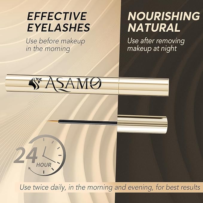 Eyelash Growth Serum – 15 Plant Extracts for Longer, Denser & Robust Lashes,Boosts Natural Lash Development,eyelash serum,Enhance Natural Beauty, Hypoallergenic Oil Free,lash growth serum（PURE GOLD）-Velvo Beauty