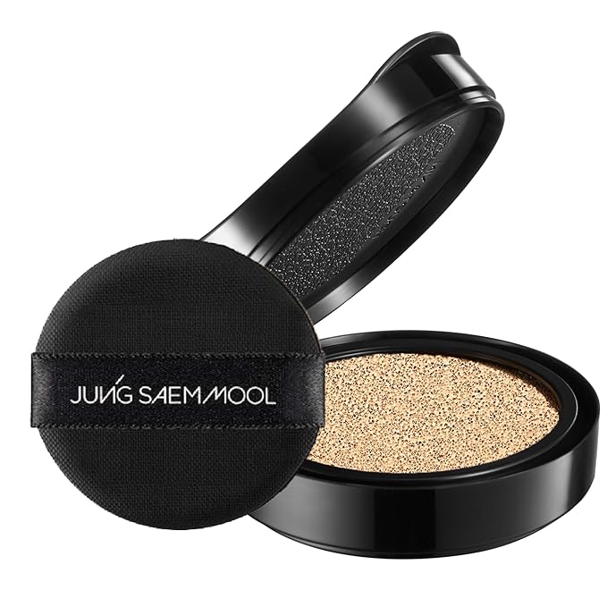 JUNG SAEM MOOL Essential Skin Nuder Cushion 19 Light 0.49 Fl Oz (Refill Only, SPF 50 Broad Spectrum) | Natural Radiant Finish, Lightweight Hydration, Korean Cushion Foundation-Velvo Beauty