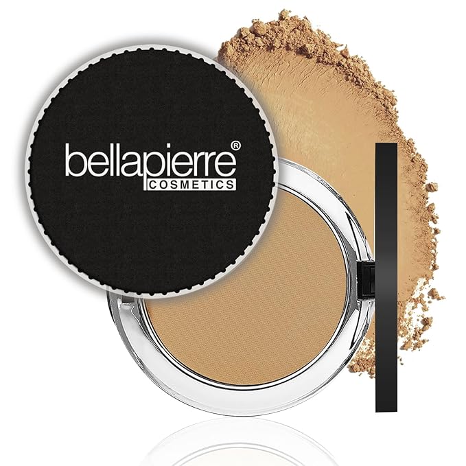 bellapierre Compact Mineral Foundation SPF 15 | Vegan & Cruelty Free | Full Coverage | Hypoallergenic & Safe for All Skin Types | Oil & Talc Free - 0.35 Oz - Maple-Velvo Beauty