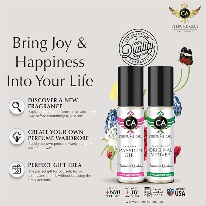 CA Perfume Impression of M. Jacobs Daisy Eau So Fresh For Women Replica Fragrance Body Oil Dupes Alcohol-Free Essential Aromatherapy Sample Travel Size Concentrated Long Lasting Roll-On 0.3 Fl Oz-X2-Velvo Beauty