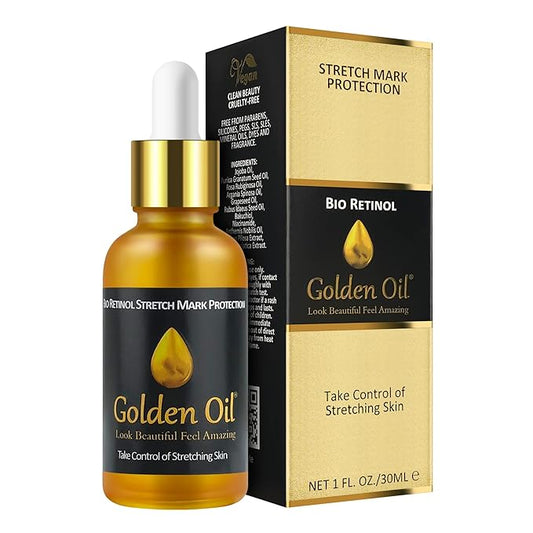Stretch Mark & Scar Treatment & Protection– Bio Retinol Face & Body Oil for Treating Scars, Stretchmarks & Uneven Skin Tone. Contains Bakuchiol, Essential Vitamins & Nourishing Oils - 1.0 Fl Oz-Velvo Beauty
