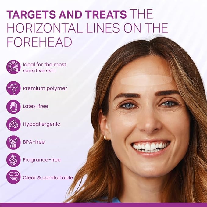 Furlesse Rows Wrinkle Patches, Overnight Forehead Wrinkle Patches for Fine Horizontal Lines, Non-Invasive Anti-Wrinkle Patches, Anti-Aging Skincare, 30 Patches, 30-Day Use-Velvo Beauty