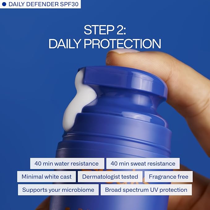 Daily System Bundle | Deeper Dive Moisturizer Serum & Daily Defender SPF 30 | Hydrating, Firming & Sun Protection | Natural, Eco-Friendly, Reef-Safe, Cruelty-Free | Suitable for All Skin Types-Velvo Beauty