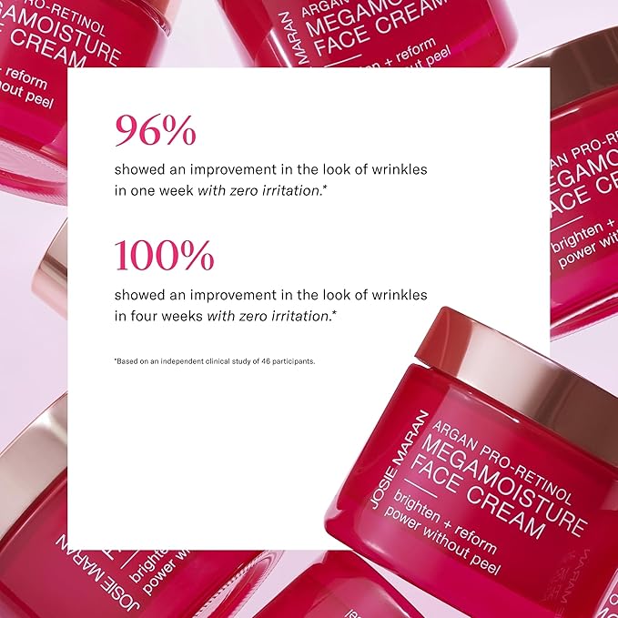 Josie Maran Pro-Retinol Face Cream - Anti Aging Retinol Cream with Pure Argan Oil & Aloe Juice - Delivers Intense Hydration for Plumper Skin & Reduces Wrinkles with Zero Irritation (1.69 oz)-Velvo Beauty