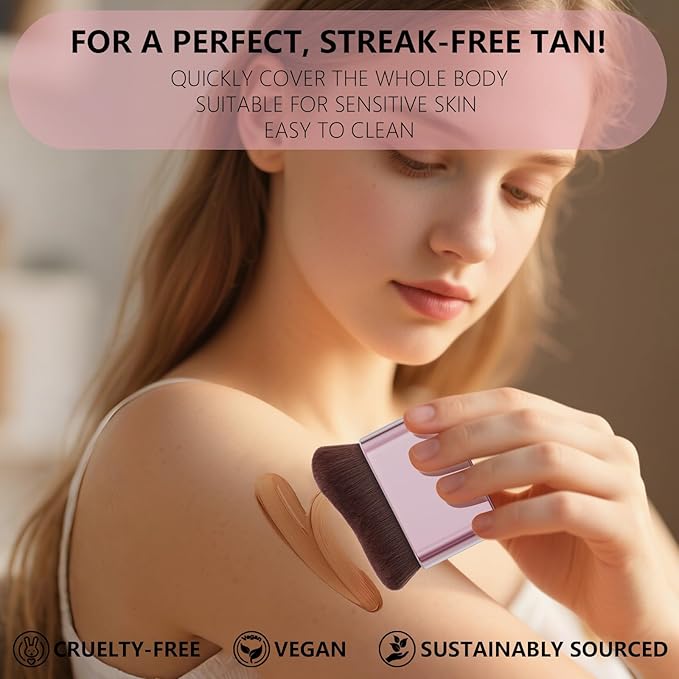 docolor Self Tanner Brush Body Makeup Brush for Flawless Face and Body Makeup, Sunless Tanner Blending Brush Body Brush for Self Tanner, Bronzer, Foundation, Vegan & Cruelty Free-Velvo Beauty