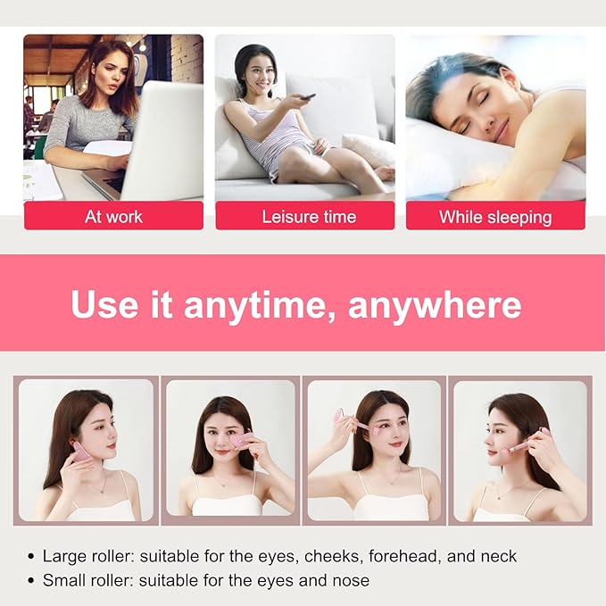 Gua Sha Facial Tools - Jade Roller for Face Beauty Gift Sets Reduces Puffiness, Sleep Mask, Face Lifting Double Chin Strap, Skin Care Massage Self Care Gift for Women-Velvo Beauty