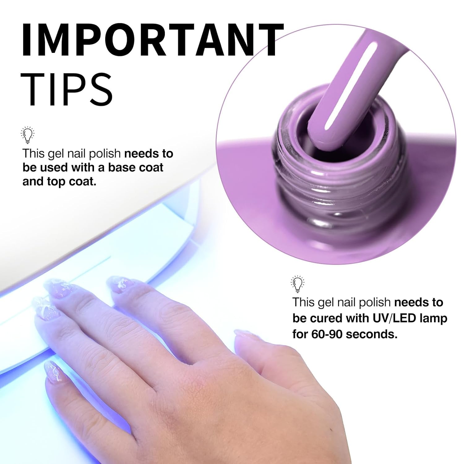 CANNI Purple Wisteria Nail Gel Polish – High Gloss Soak Off UV LED Gel, Long-Lasting Salon Manicure DIY Nail Art Gel Polish For Women-Velvo Beauty