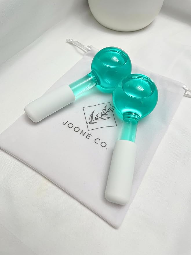 Ice Globes for Face - 2 Pack Cryo Globes for Face, Neck, & Eyes - Skin Care Tools for Dark Circles, Wrinkles, & Collagen Production - Facial Globes for Daily Beauty Routines-Velvo Beauty