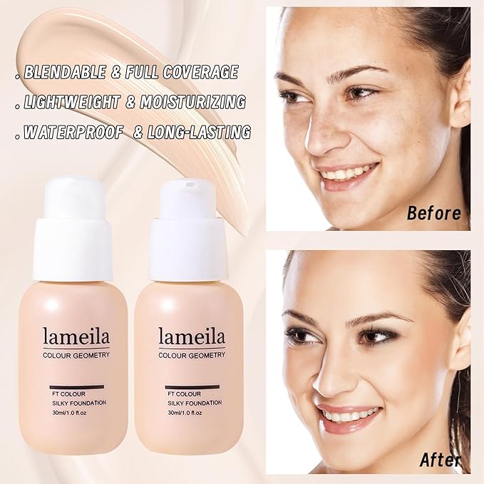 Makeup Set Full Kit for Girls Teens Women, Makeup Present Set, Includes Eyeshadow, Foundation, counter stick, Powder, Eyebrow Pencil, Eyeliner, Brushes, Lip Gloss, Sponge, Cosmetic Bag-Velvo Beauty