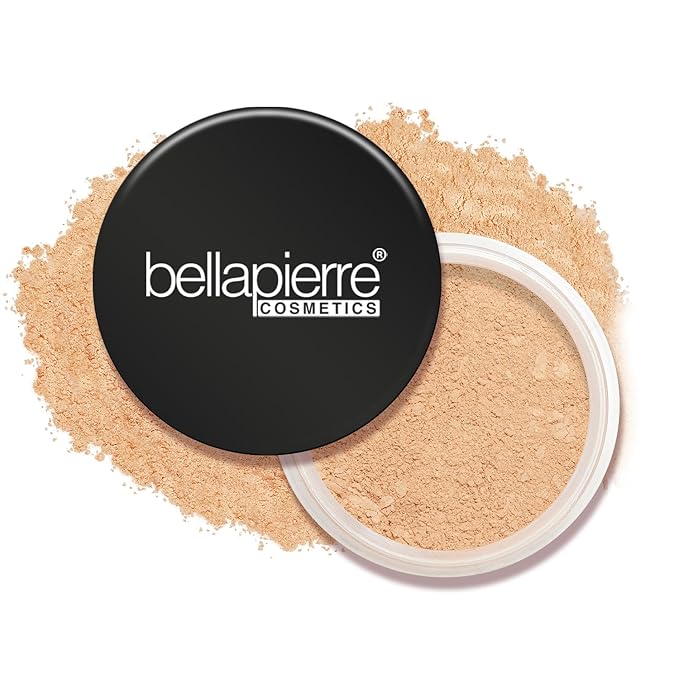 bellapierre Mineral Foundation SPF 15 - Loose Powder Foundation | Vegan & Cruelty Free Natural Makeup | Full Coverage Matte Finish | Hypoallergenic | Oil & Talc Free - 0.32 Oz - Latte-Velvo Beauty