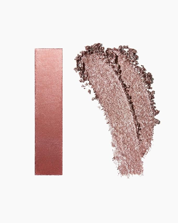 MAKE Beauty Multi-Chromatic Eye Shadow. Metal Reflecting Luminous Foil Finish Creamy, Buildable, Dimensional Long-wear, Crease-proof Powder Eyeshadow, Multichrome Shade - Gleam, Rose Gold-Velvo Beauty