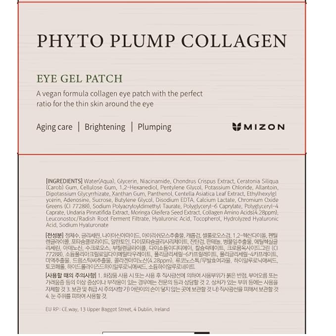 MIZON Phyto Plump Collagen Special Duo Set - Phyto Plump Eye Gel Patch & Serum Vegan Formula, Vegan Skincare Kit, Korean Skincare-Velvo Beauty