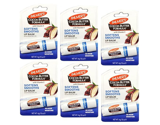 Palmer's Cocoa Butter Formula Moisturizing Lip Balm 0.15 oz (Pack of 6)-Velvo Beauty
