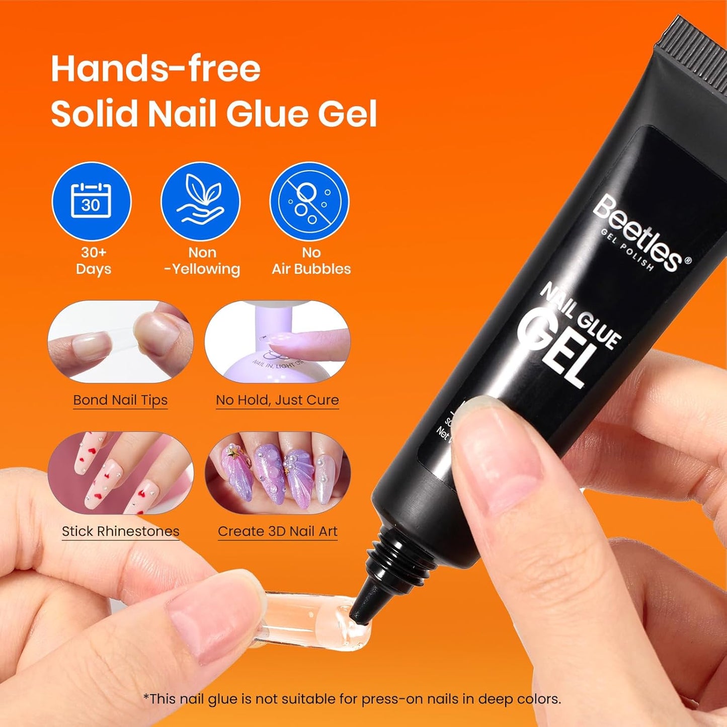 Beetles Gel Nail Kit Short Almond with Nail Dehydrator and Primer, 576Pcs Half Matte Etch-X Gel Nail Tips Solid Nail Glue Mini Nail Lamp Acrylic Nail Tips Easy DIY Nail Extension Set Gift for Women-Velvo Beauty