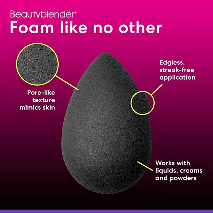 Beautyblender® | Pro Blender Makeup Sponge | Blend Liquid Foundations, Powders and Creams | Streak Free Application | Vegan, Cruelty Free | Made in USA-Velvo Beauty