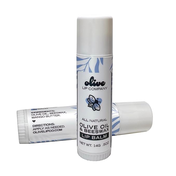 Hydrating Beeswax Lip Balm with Natural Olive Oil and Mango Butter, 0.5 oz. Tube, Clear Long Lasting Moisturizer for Dry, Cracked, Chapped Lips, Hydrating Skincare for Women, Men, Kids-Velvo Beauty