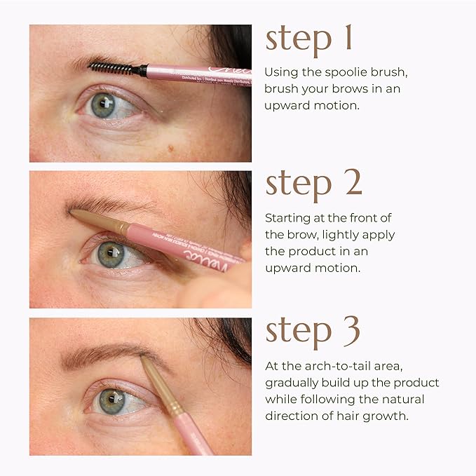 Chella Eyebrow Pencil – Easy-to-Use Brow Definer for Shaping, Filling & Blending – Long-Wear Medium Brown Eyebrow Pencils for Women with Precise Tip (Medium brown)-Velvo Beauty