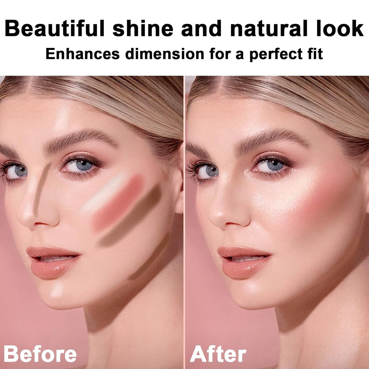 3Pcs Cream Contour Stick Makeup Kit, Shades with Highlighter, Blush and Bronzer Contour Stick for Sculpt the Cheeks, Long Lasting, Waterproof, Matte & Dewy Finish FAIR(7+9+11)-Velvo Beauty