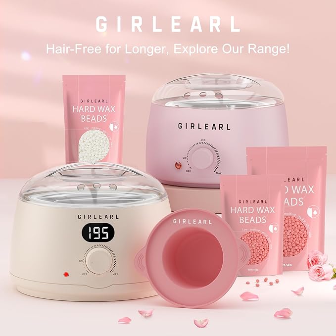 1lb Wax Beads for Hair Removal - Unscented Hard Wax Beads Refill for Professional Full Body Waxing - Ideal for Facial, Brazilian Bikini, Legs, and Underarms at Home for Women and Men (White)-Velvo Beauty