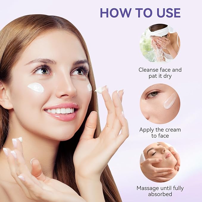 Face Moisturizer Retinol Cream, Neck Collagen Cream for Tightening Skin, Anti Aging Day & Night Deep Facial Moisturizer for Women & Men, Tighten and Lift Wrinkle-Velvo Beauty