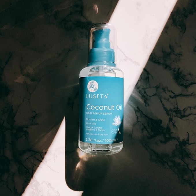 Luseta Hair Oil Hair Repair Serum Coconut Argan Marula Oil Sulfate Free Paraben Free (Coconut Oil)-Velvo Beauty