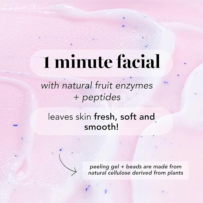 Saturday Skin Rub-A-Dub Refining Peel Gel Facial Cleansing Gels, Facial Polishes Washes with Natural Fruit Enzymes, Gentle Exfoliator Scrub for All Skin Types, Korean Skin Care (2.53 Fl. Oz. (75ml))-Velvo Beauty