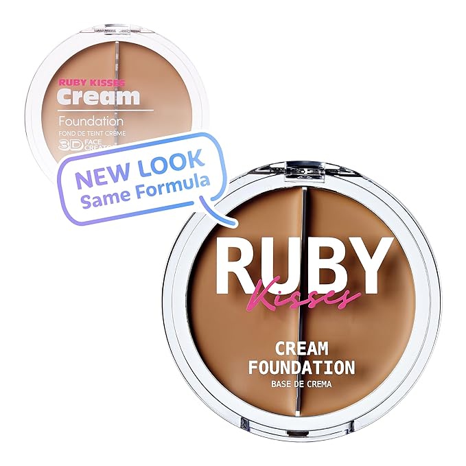 Ruby Kisses 3D Face Creator Cream Foundation & Concealer, 12 Hours Long Lasting, Medium to Full Coverage, Non-Greasy, Ideal for Makeup & Contour Palette (Level 8)-Velvo Beauty