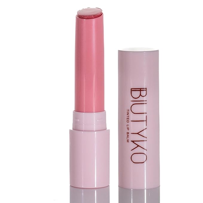 Lip Balm Hydrating for Dry and Chapped Lips Tinted Subtle Color Non-Sticky Juicy Finish | Pink, 1 Count (Pack of 1)-Velvo Beauty