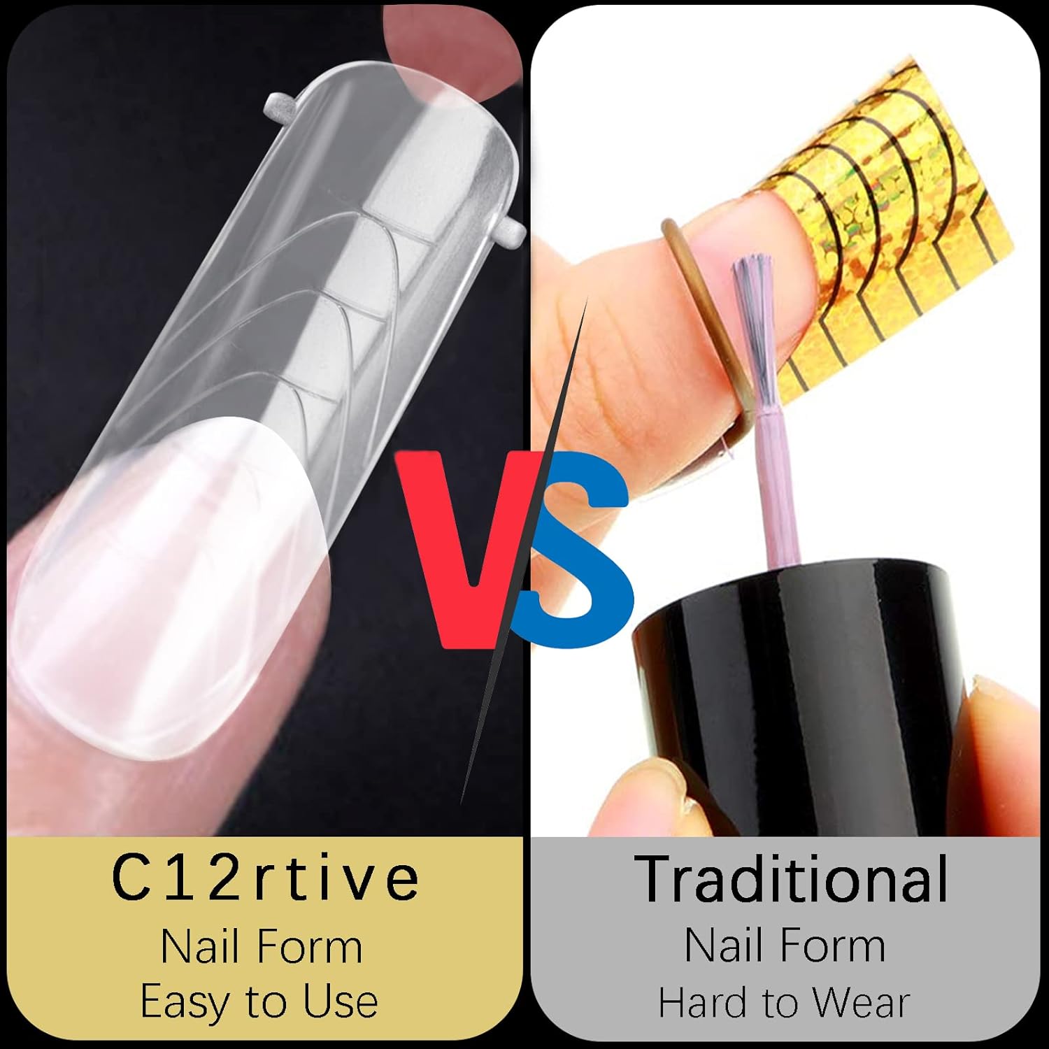 130Pcs Dual Nail Forms,Flat Oval Extension Poly nail gel Nail Forms Full Cover Reusable Nail Molds 13 Sizes for Solid Nail Gel Glue Nail Art Design Salon&DIY-Velvo Beauty