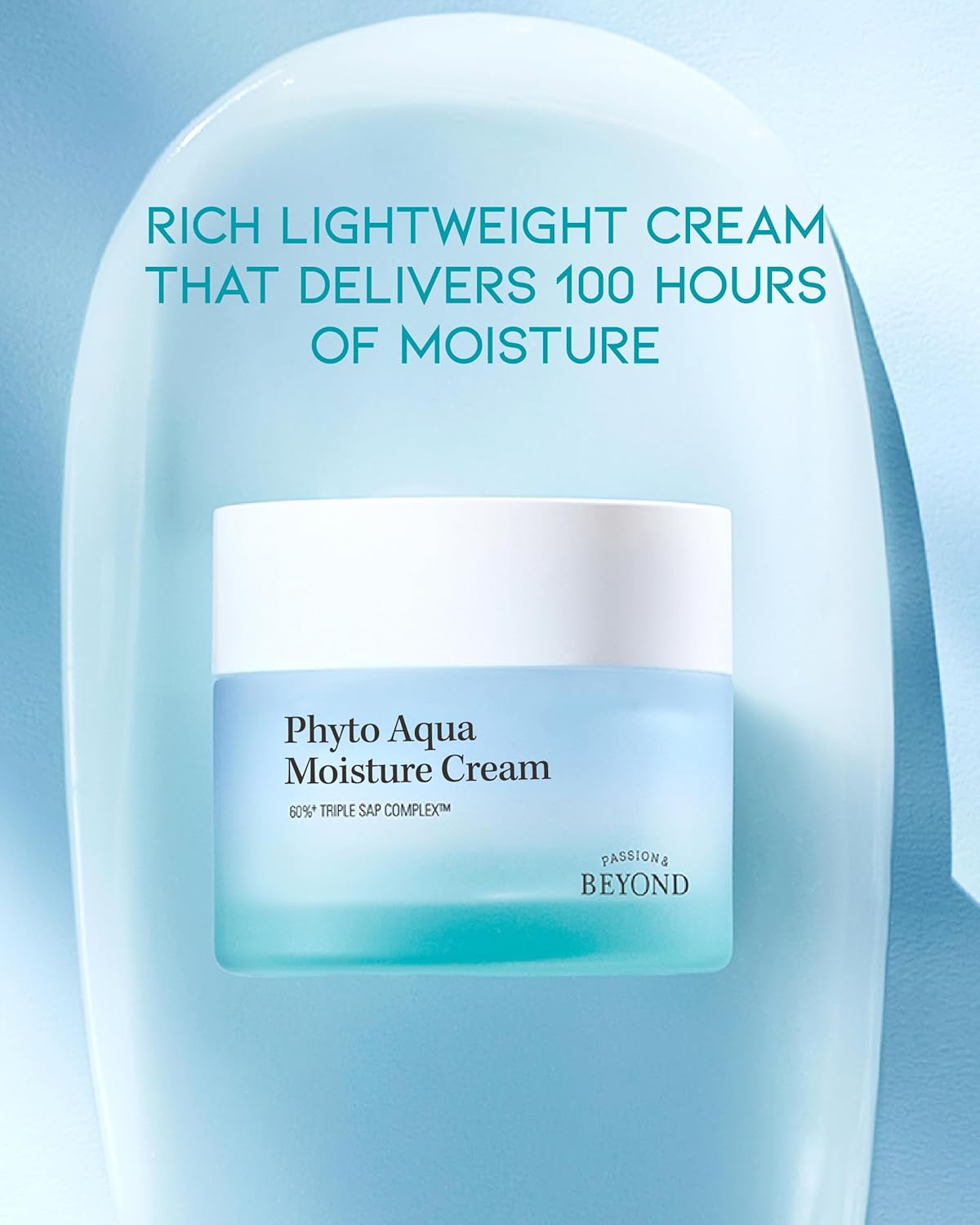 BEYOND Phyto Aqua Moisture Cream (Face Cream, 1.7fl oz) – Vegan Korean Skin Care for 100-Hour Hydration & Skin Barrier by LG Beauty-Velvo Beauty