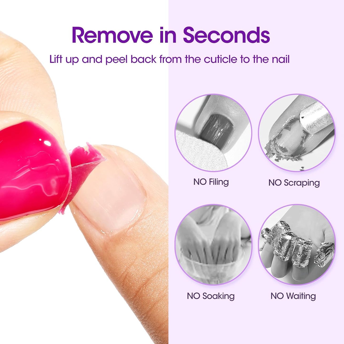 GELLEN Peel Off Base Coat, 18ml Peelable Gel Base Coat for Gel Nail Polish, UV LED Lamp Needed Clear Nail Polish without Soaking for Take off Nail Practice Beginners-Velvo Beauty