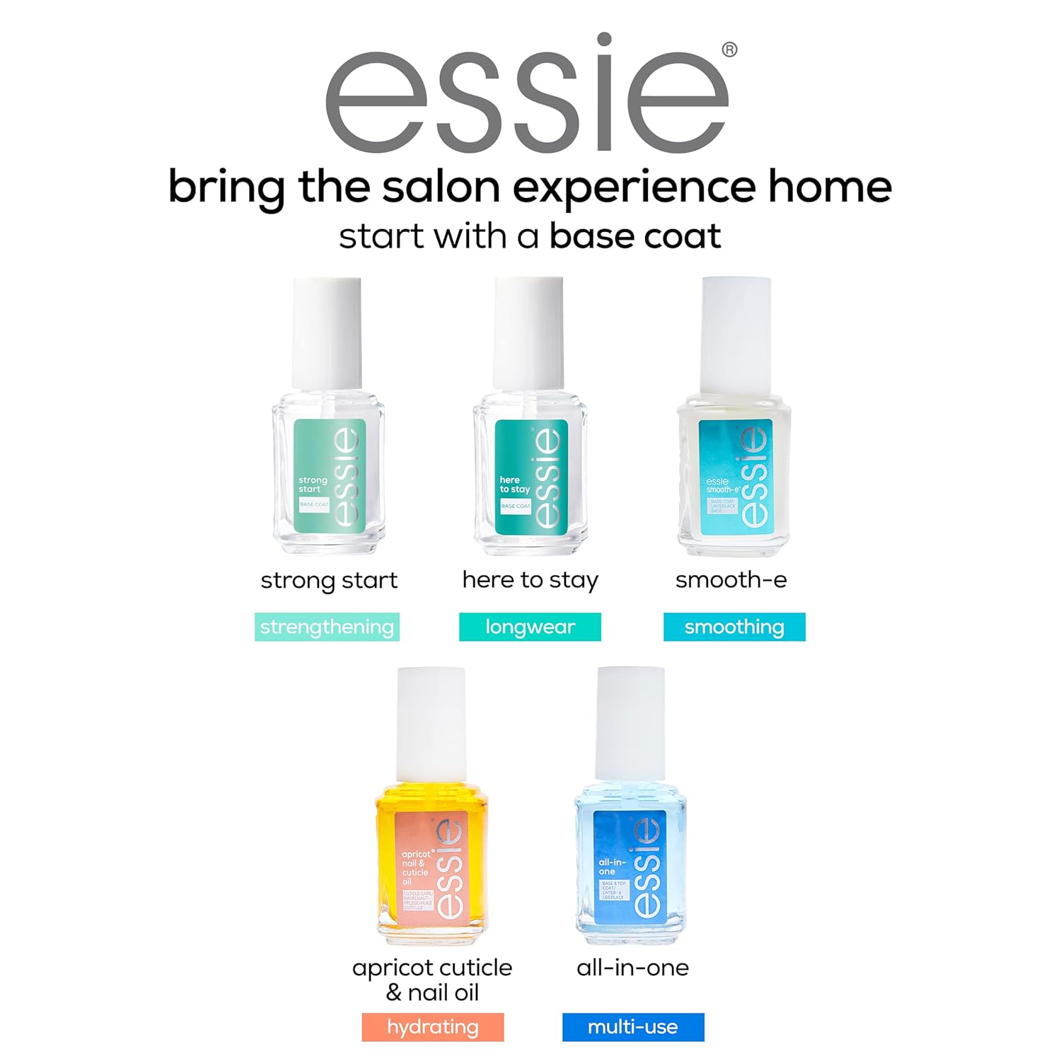 essie Nail Care, 8-Free Vegan, Good To Go Top Coat, fast dry and shine nail polish, 0.46 fl oz-Velvo Beauty