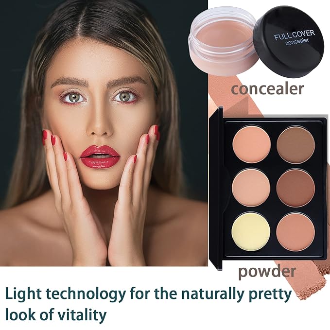 All-in-one Professional Makeup Set for Beginners, Cosmetic-Gift for Girl -Include Makeup Brush Set, Eyeshadow Palette, Powder puffs, Eyebrow Pencil, Mascara, Concealer, Lip Gloss Set -003-Velvo Beauty