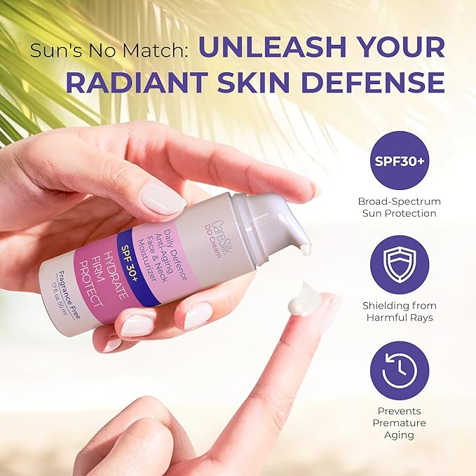 Daily Defense Mineral Sunscreen Face Moisturizer With SPF 30 + Hyaluronic Acid, Collagen, Peptides | Sun Screen Face Lotion, Sunblock Face Sunscreen | Reef Safe Sunscreen-Velvo Beauty