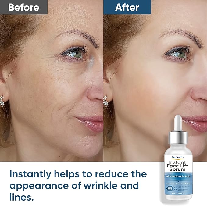 Instant Face Lift Serum, Temporary Skin Lifting & Tightening Serum, Effective Smooth Fine Lines, Wrinkles & Visibly Hide Loose Sagging Skin-Velvo Beauty