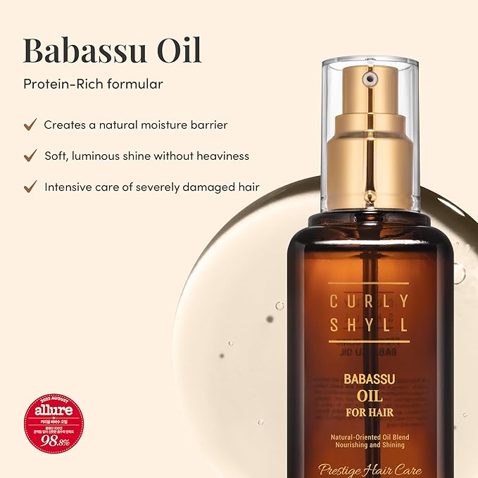 Babassu Oil for Hair | Lightweight Moisturizing Oil for Dry or Damaged Hair | Soft, Non-Sticky Finish | Paraben-Free | 100ml-Velvo Beauty