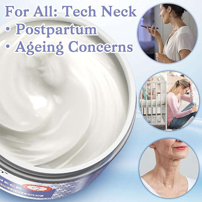 Neck Creams for Tightening and Firming - Anti Wrinkle & Treatment with Retinol Peptides, Ceramide - Overnight Moisturizer for All Skin Types - Sensitive Safe-Velvo Beauty