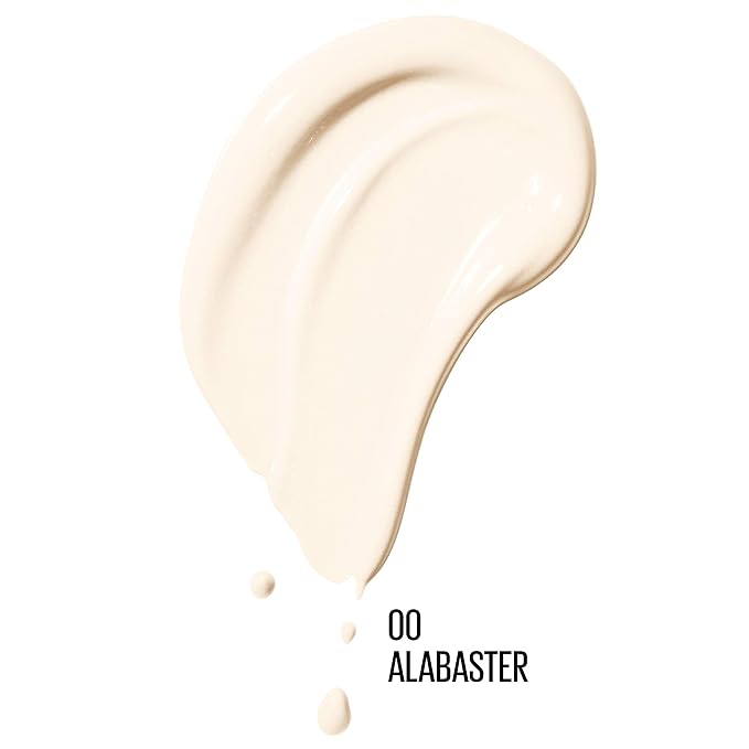 Maybelline New York Dream Radiant Liquid Medium Coverage Hydrating Makeup, Lightweight Foundation, Alabaster, 1 Fl Oz-Velvo Beauty