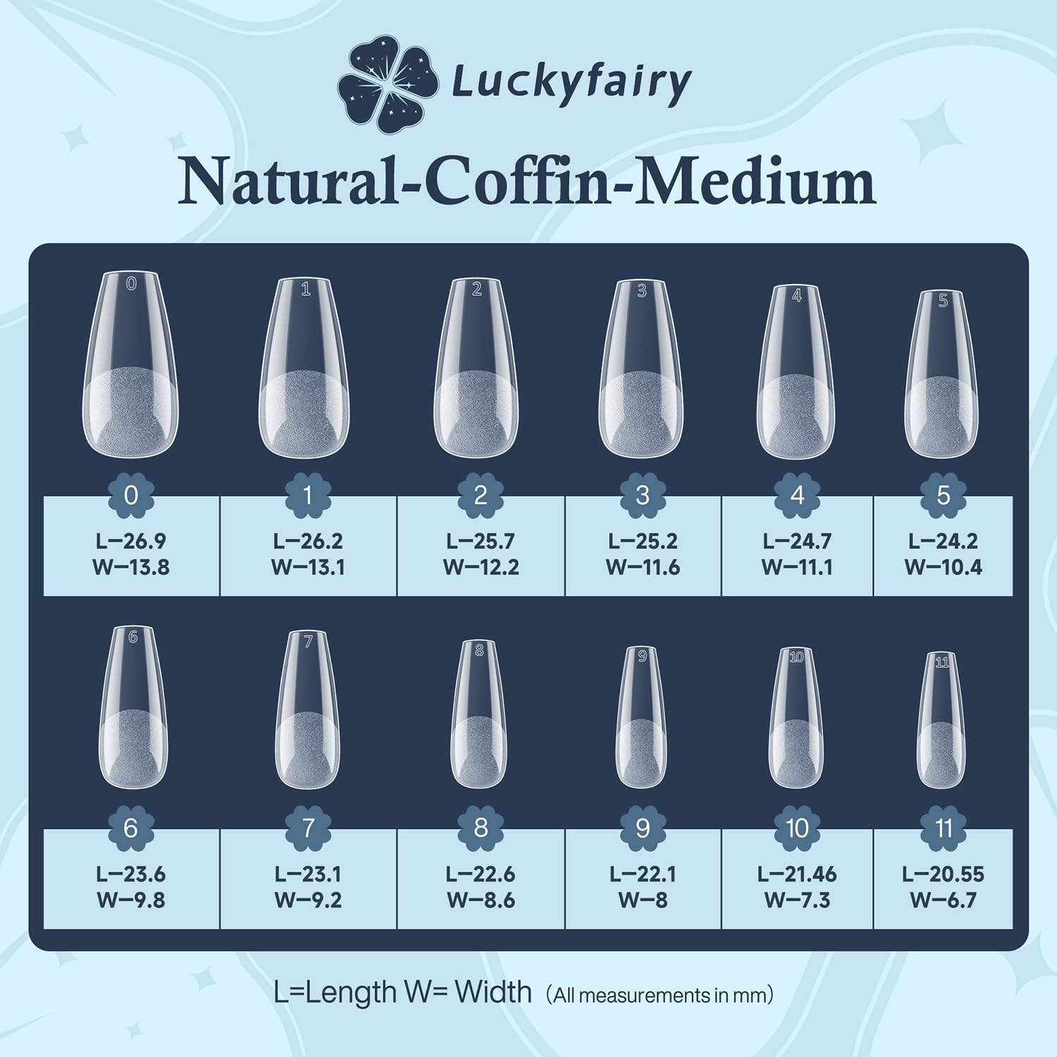 Medium Coffin Gel Nail Tips, 504pcs Soft Gel Pre-Shaped Acrylic Fake Nails, Half Matte Full Cover Clear Press on Flase Nail Tips for Extension Nail Manicure Home DIY 12 Sizes Gelly Tips-Velvo Beauty